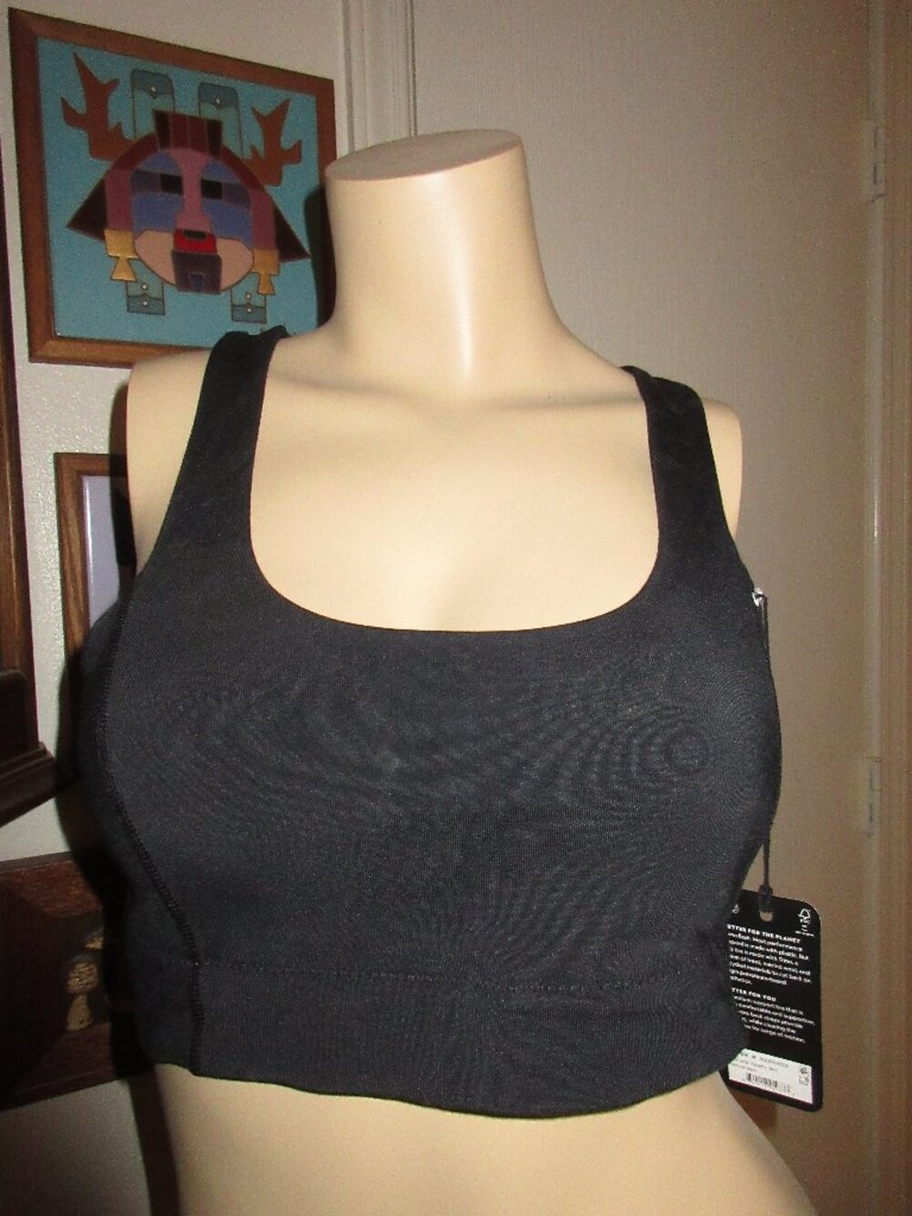 New ALBIRDS Black Sports Bra M